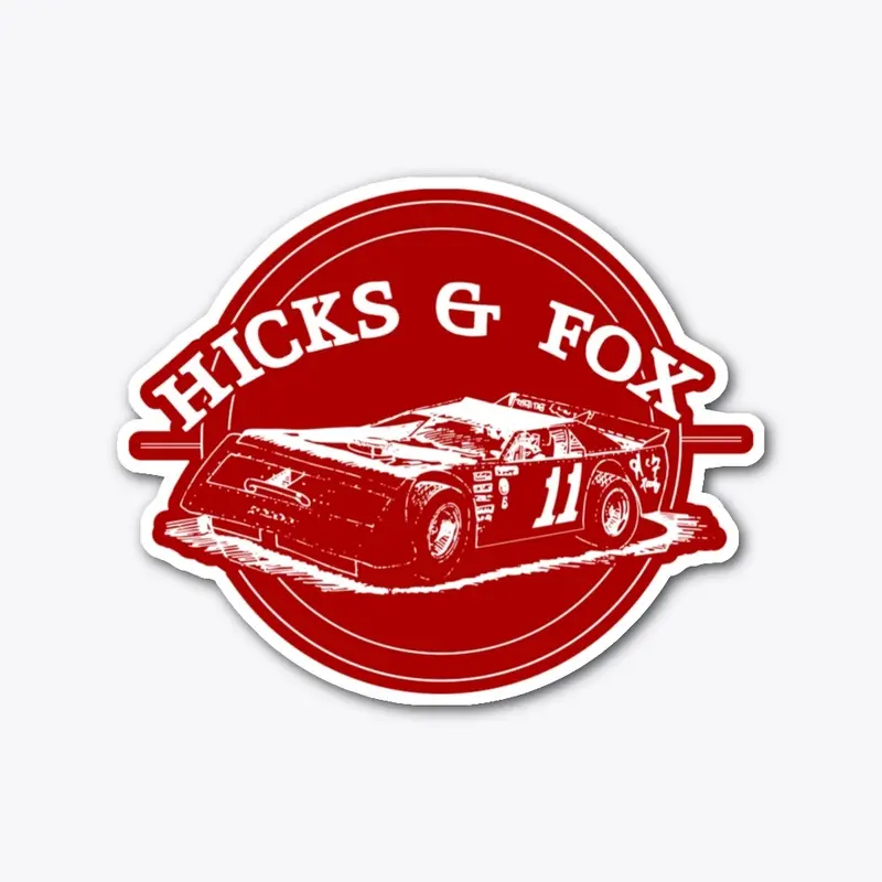 Curtis Fox 1990 Hicks & Fox sticker